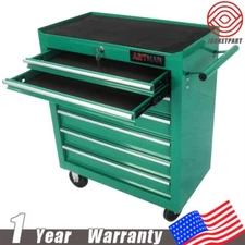 7 Drawers Rolling Tool Box Cart Tool Storage Cabinet Steel Lockable Tool Chest
