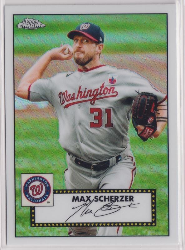 2021 Topps '52 Topps Redux Chrome #TC5213 Max Scherzer | eBay