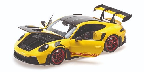 Porsche 911 992 GT3RS 2024 Minichamps 1/18 objet déco design salon pour passionné auto