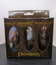 Lord of the Rings LotR - Set of 3 Movie Shot Glasses Tall Fellowship NECA New 