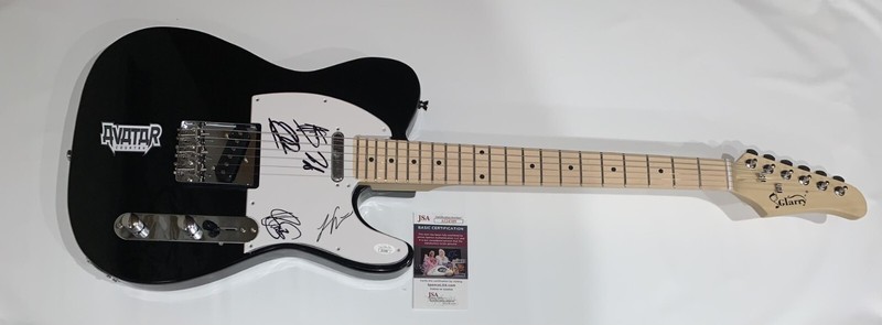 AVATAR SIGNED ELECTRIC GUITAR JONAS JARLSBY SWEDISH METAL ALL 5 JSA COA