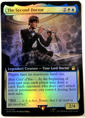 MTG The Second Doctor EXTENDED ART FOIL Doctor Who Foil 440 NM | eBay