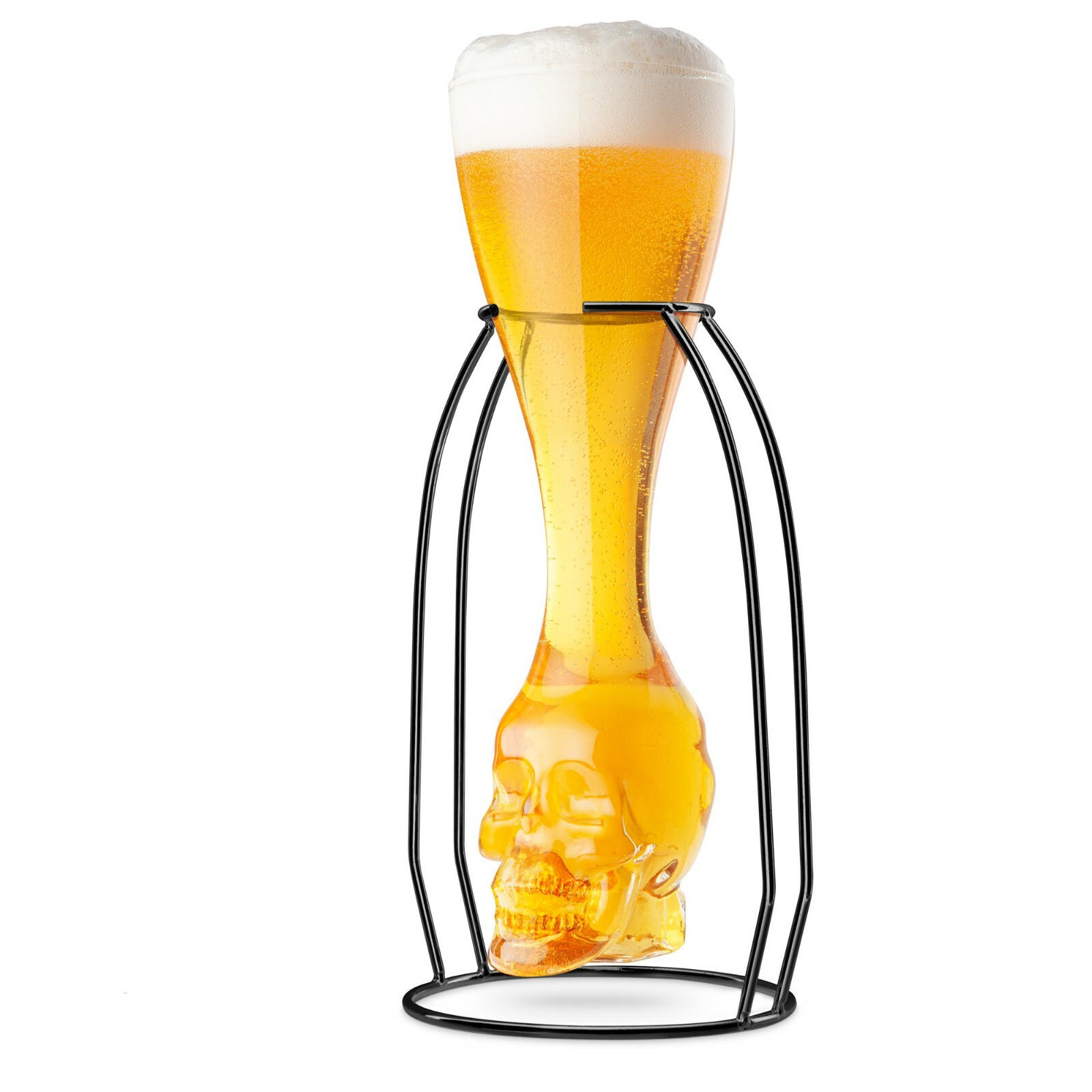 Final Touch Brain Freeze Skull Glass with Skeletal Frame