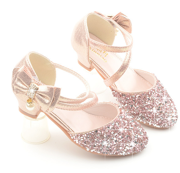 Prinzessin Schuhe Mädchen Mit Glitzer - Stöckelschuhe Für Cosplay & Partys