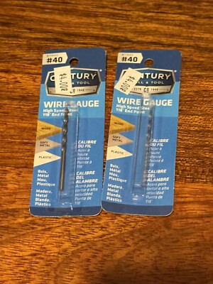 Century Drill & Tool Pro Grade Wire Gauge Drill Bit, #40 Count 2