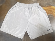 Silky Dazzle Silver Nike Basketball Shorts 2XL Made in USA