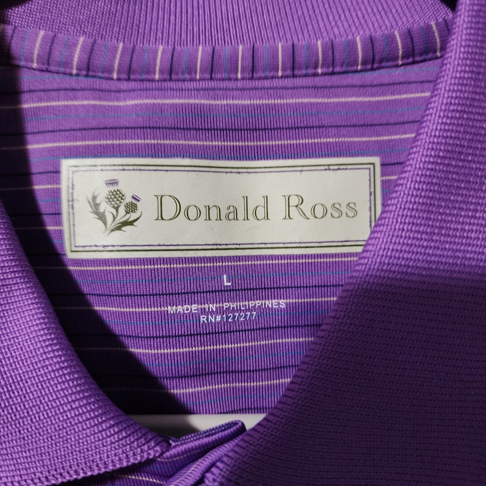 Donald Ross Golf Polo Large Purple eBay