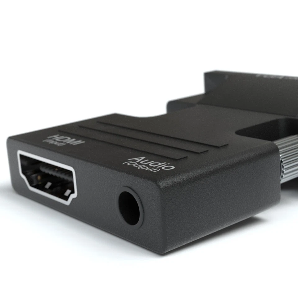 HDMI zu VGA Adapter HDTV 1080p Konverter Audio & Videokabel für PC, Laptop - Bild 4 von 4