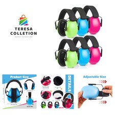 6 Pcs Kids Noise Cancelling Headphones 27db Adjustable Earmuffs for Autism Se...