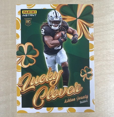 Panini Instant 2025 Ashton Jeanty RC Lucky Clover Insert #12 Las Vegas Raiders