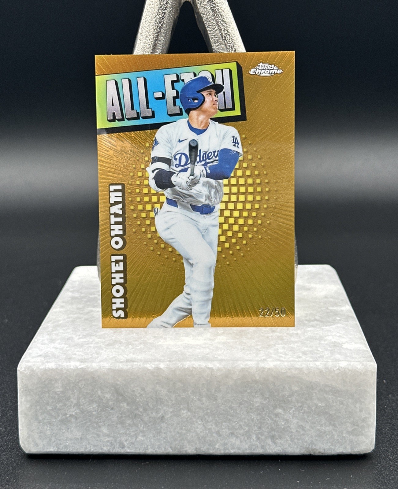Shohei Ohtani 2025 Topps Chrome #CAE-1 Chrome All-Etch - Gold