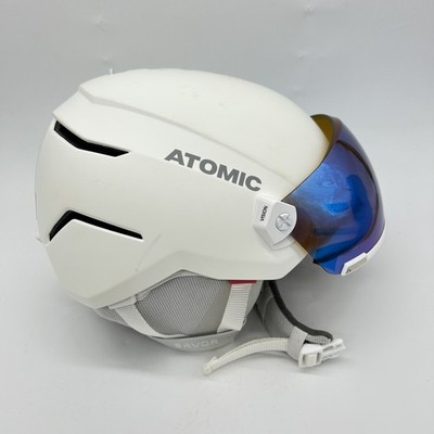 ATOMIC SAVOR VISOR STEREO Skihelm mit Visier - White Heather - Größe M - Maximal
