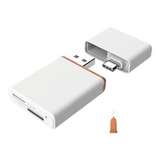 Dual USB TF nCARD NM Nano Memory Card 3.1 Type-C Card Reader Dual Port Adapter E