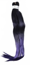 Easy Braid Synthetic Hair Extension Ombre Purple Black