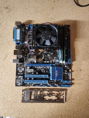 ASUS M4N68T-M V2 AM3 Motherboard + AMD Phenom  II X4 970 CPU 8GB RAM + I/O