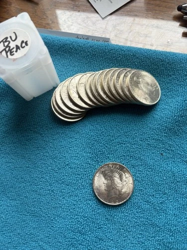 1923-P Peace Dollar 90% Silver - Brilliant Uncirculated.  Nice Original luster!