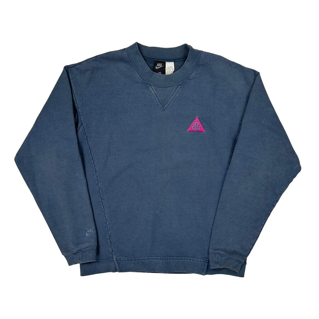 Nike Acg Sweatshirt - Medium Blue Cotton