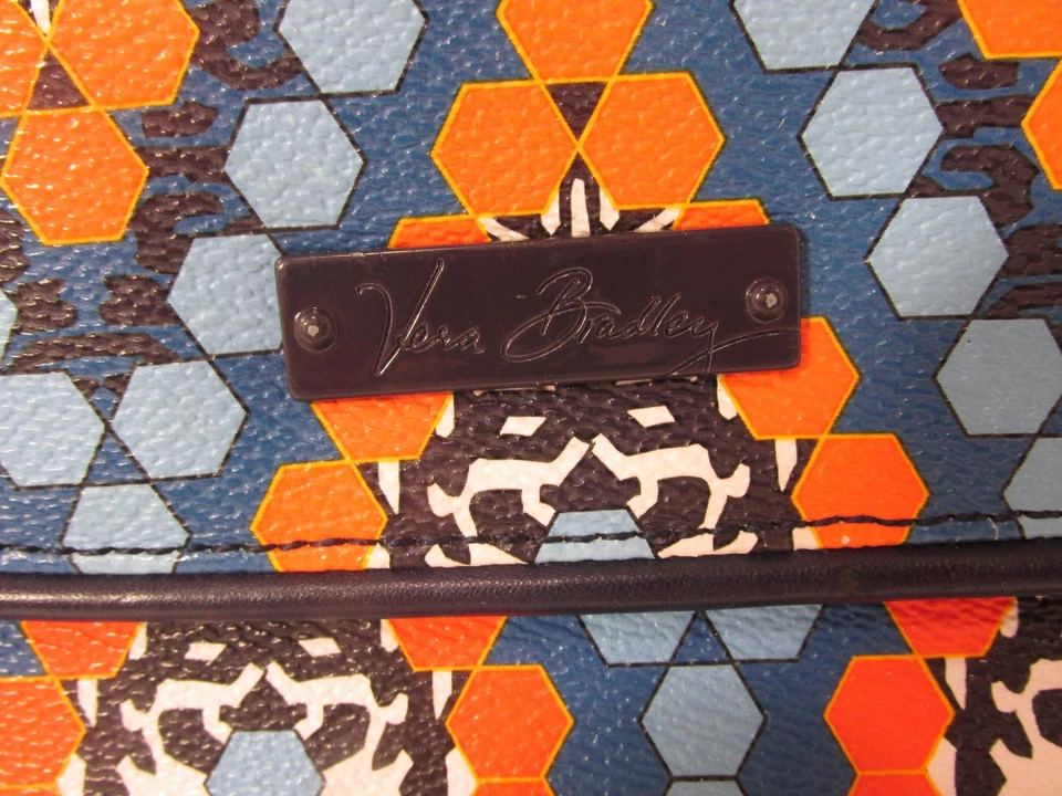 Vera Bradley сумка через плечо женщин синий оранжевый геометрический клапан сумочка на плечо - Изображение 4 из 4