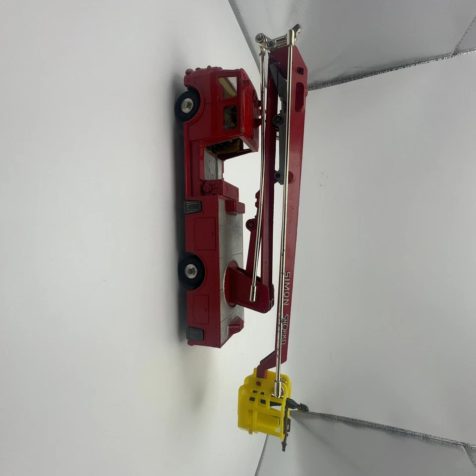 Corgi Toys Simon Snorkel Modelo de Camión de Bomberos Vintage Rojo Diecast Coleccionable Foto 4 de 4