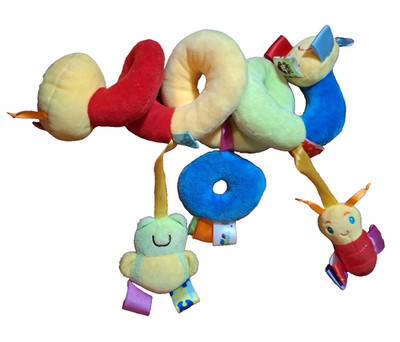 Tiny Love Caterpillar Spiral Stroller Car Seat Activity Toy Plush Sensory Baby