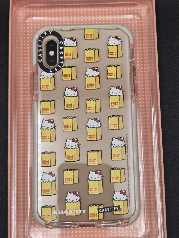 Casetify Hello Kitty iPhone X XS Case Mini Mart Collaboration Sanrio Clear Cover - Image 3 of 3