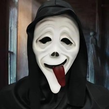 Adult Scary Movie Stoned Ghost Face Scream Spoof Mens Costume Mask Fun Halloween