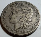 1892 S MORGAN SILVER DOLLAR DARK TONED PATINA BETTER DATE BETTER GRADE