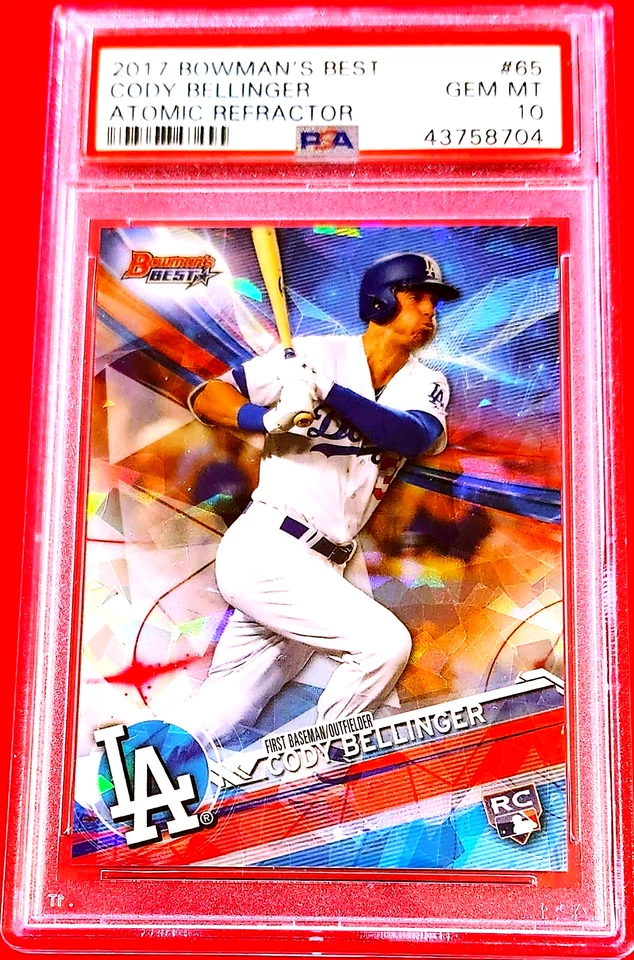 CODY BELLINGER RC (PSA 10) ~ 2017 Bowman's Best Atomic Refractor FREE SHIPPING! - Image 3 of 4