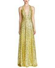 Halston Renata Sequins Gown Women's