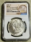 1887 Morgan Dollar New York Bank Hoard NGC MS65
