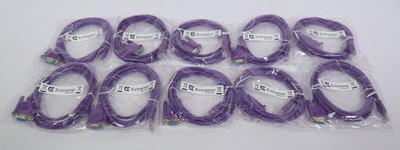 Lot of 10 New EXTREME NETWORKS RJ-45 to DB-9 Console Cable
