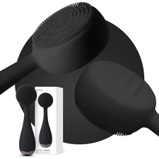 Clean - Smart Facial Cleansing Device with Silicone Brush & Anti-Aging Massager 
