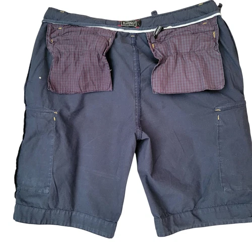 Buffalo David Bitton Cargo Shorts Men Size 32 Blue Patch Utility 33" Inseam 10" - Picture 7 of 9