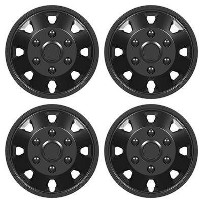 Fits RENAULT MASTER 16'' Wheel Trims Deep Dish Hub Cap Black Utah