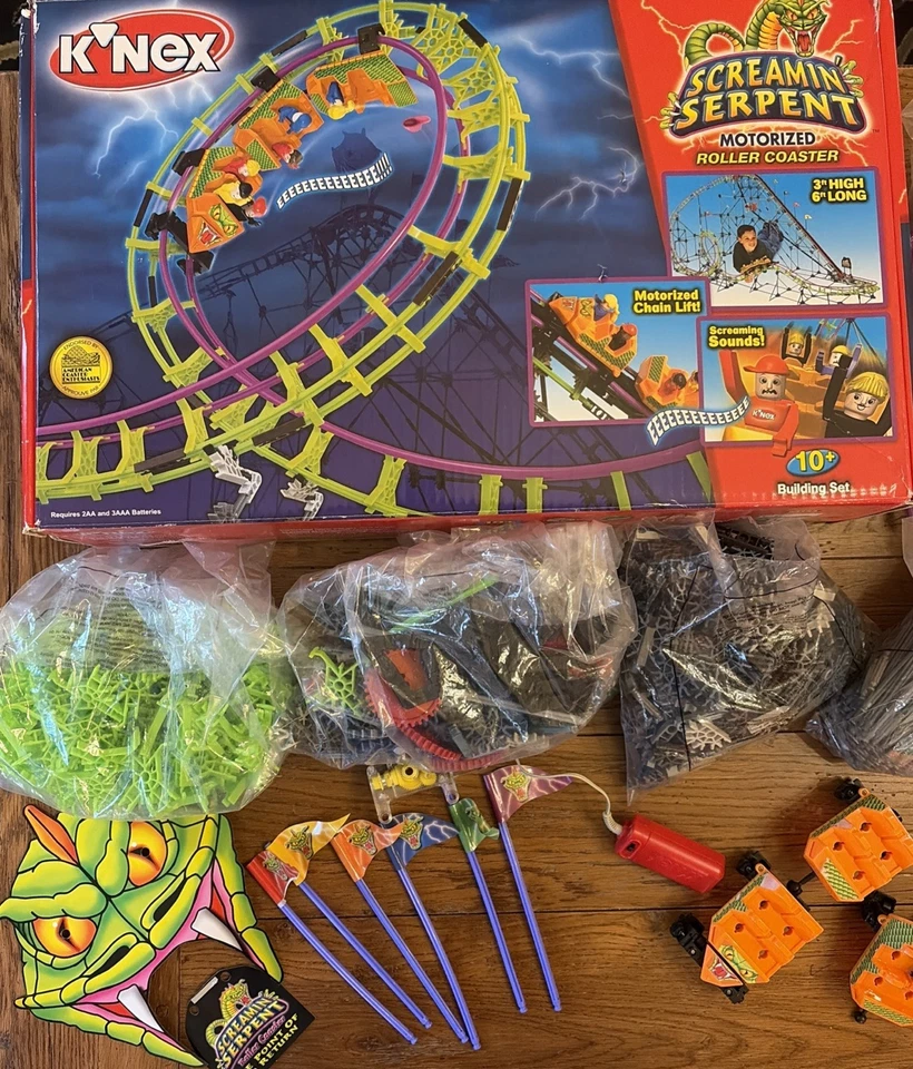 Knex Screamin Serpent Motorized Roller Coaster Kit in Box-No Motor READ - Image 2 of 3