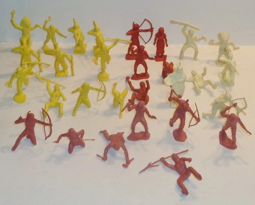 MARX  60 mm FOR APACHE INDIANS X 29 / COLOR MATCH GROUPINGS