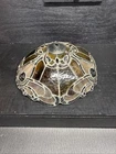 Vintage Tiffany Style Slag Glass Ceiling Style Lamp Shade Needs Rewired Damage