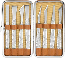 Ingrown Toenail Tool, 8 Pcs Foot Shaver Pedicure Tool, Stainless Steel Dead Skin