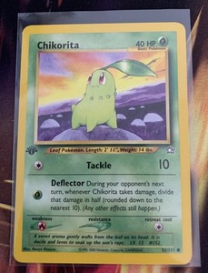 chikorita pokemon card price Chikorita 2/25 Holo Pokemon 25th Anniversary McDonald's Promo Card 202 main image 0