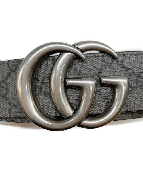 GUCCI GG Supreme reversible belt gray 627055 | eBay