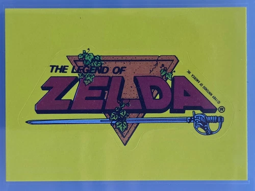 1989 Topps Link Sticker #10 Vintage Legend of Zelda NES Retro Sticker