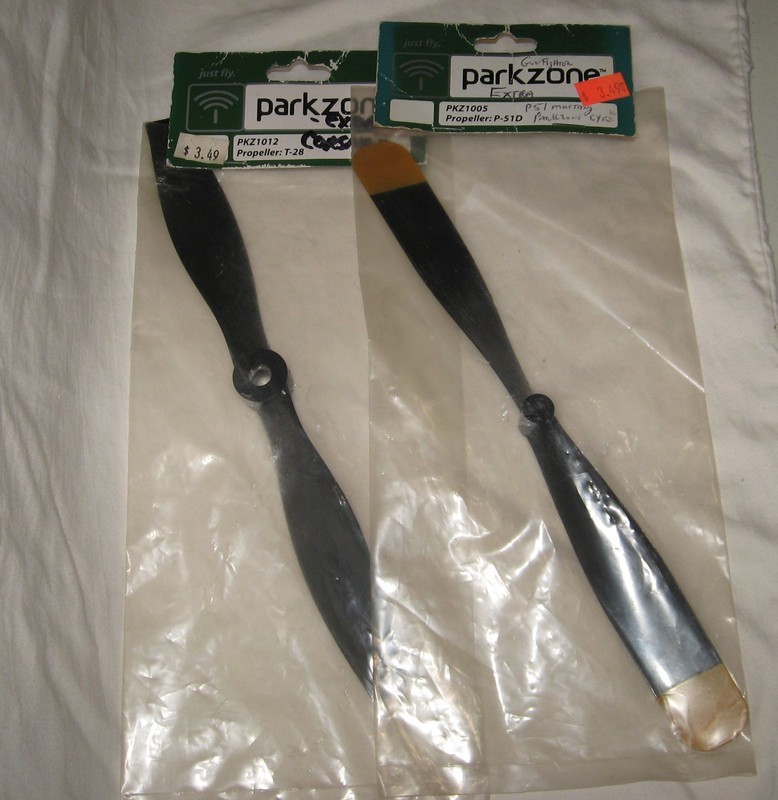 2005 PARK ZONE PROPELLERS T-28 & P-51D