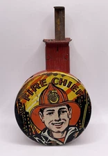 Vintage Fire Chief Bicycle Siren 1950s Ranger Steel