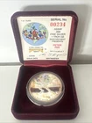 1988 Walt Disney “Around The World” 1oz .999 Fine Silver Proof Peter Pan w/COA