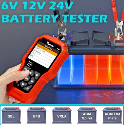 Autobatterie Tester 6V 12V 24V CCA Analyzer Kurbel Ladesystem Werkzeugset
