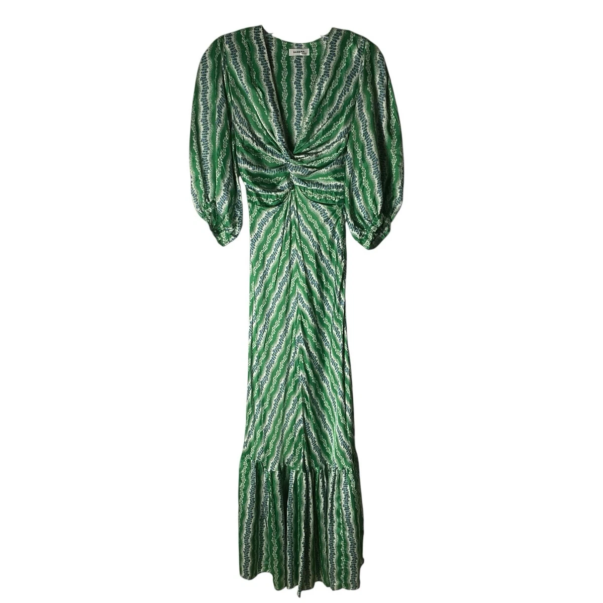 warehouse green floral dress Joanna Emerald Green Velvet Open-Back Dress – Ro&Zo