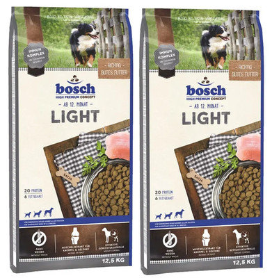 Bosch Light Adult Trockenfutter Hund 2x12,5kg weizenfrei gewichtsreduziert