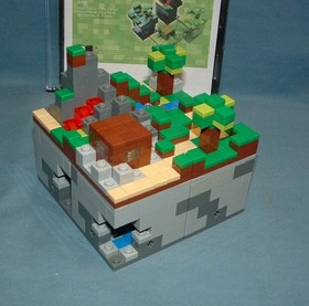 MINECRAFT, MICRO WORLD SET 21102 - LEGO - 2012 - USED