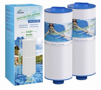 TOREAD 6CH-960 Spa Filter Replaces Jacuzzi Filters J-300, J400, PJW60TL-F2S, 2P