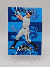 2025 Panini Crusade #129 Chipper Jones Blue #/199 Braves